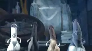 O trio duro terminou com uma punheta desenho animado vídeo pornô dura de clits excitados